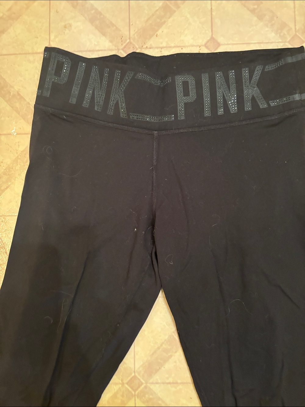 Pink Victoria’s Secret Bling Great quality leggings Size Small
